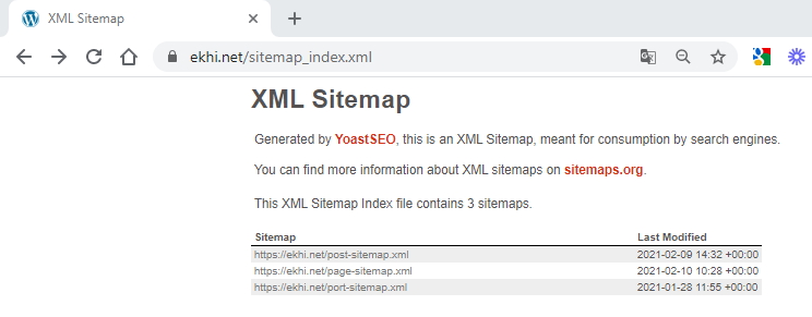 Sitemap de ejemplo - EKHI STUDIO